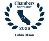 Lubin Olson LLP is recognized for the second year in the Chambers USA Spotlight California Guide in the Real Estate section